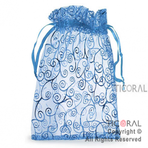 BOLSA ORGANZA CELESTE 20X25 ARABESCO HS3973-3 x 1